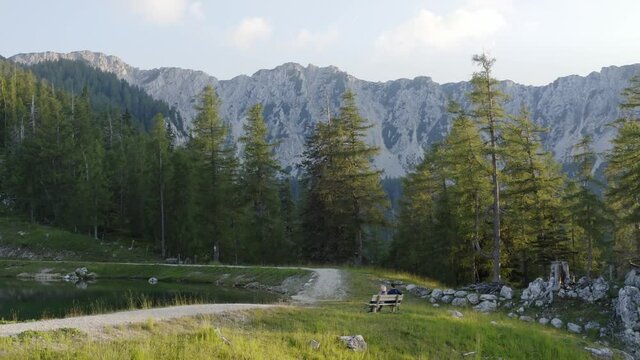 Romantic date spot at Peca mount Austria Europe wide shot
