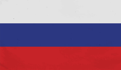 Russia grunge flag. Vector grunge illustration