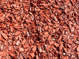 Roter Rindenmulch Hintergrund Textur