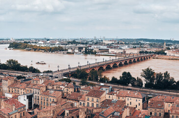 Fototapeta na wymiar View of the city, Bordeaux, France