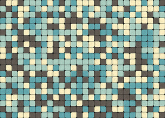 Fototapeta premium Abstract Geometric Pattern generative computational art illustration