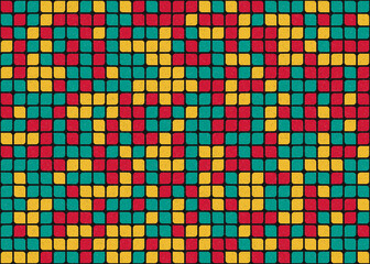 Abstract Geometric Pattern generative computational art illustration