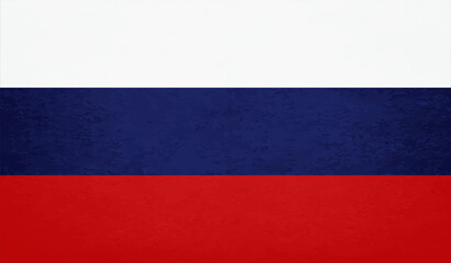 Russia grunge flag. Vector grunge illustration