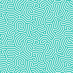 Obraz premium Chaotic seamless pattern. Maze abstract organic texture. Vector illustration.