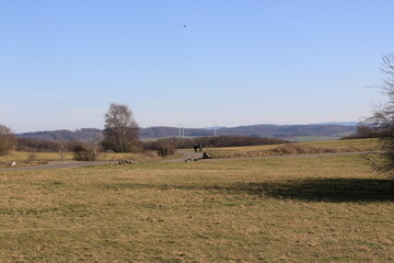 Blick auf den Landschaftspark in Hemer-Deilinghofen im Sauerland