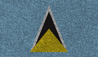 Saint Lucia grunge flag. Vector illustration.