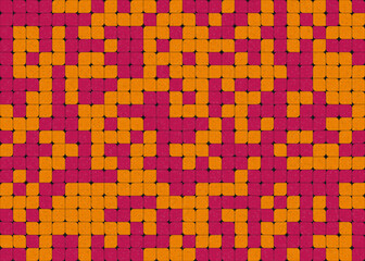 Abstract Geometric Pattern generative computational art illustration