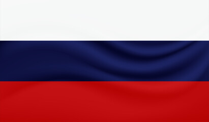 Russia grunge flag. Vector grunge illustration