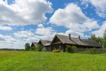 Obraz premium Authentic rural architecture of Belarus