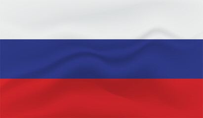 Russia grunge flag. Vector grunge illustration