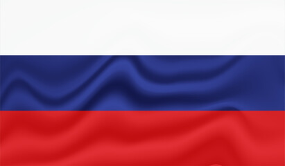 Russia grunge flag. Vector grunge illustration