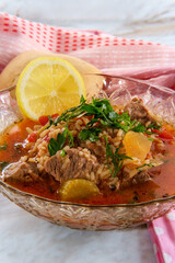 Georgian Kharcho Beef Soup