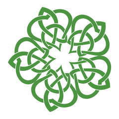 Stylized Celtic trinity knot, vector