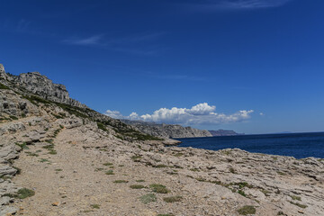 Beautiful bay "Calanque Sormiou". Calanques National Park (Parc National des Calanques), Cassis, Provence, near Marseille in South France.