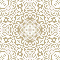 Fototapeta na wymiar Oriental Seamless Vector Pattern - Repeating ornament for textile, wraping paper, fashion etc.