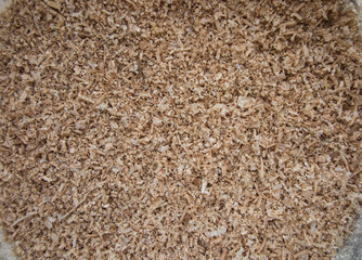 fine oak chips, planer waste