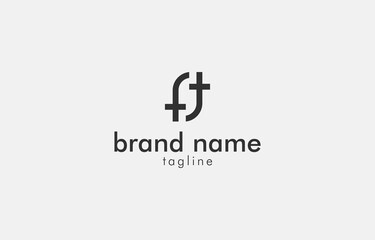 Double Letter F FF Logo Vector Template