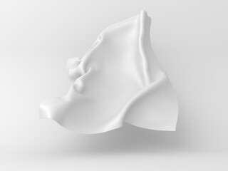 Abstract white fabric texture background