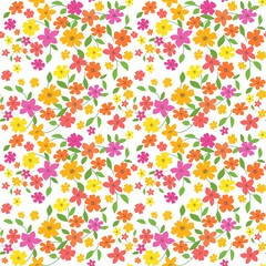 summer seamless bright floral  background