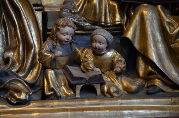 Fototapeta premium Interior view of the Elisabeth church in Marburg