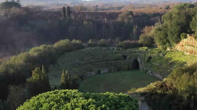 Roman amphitheater of Sutri
Aerial view of the characteristic village
