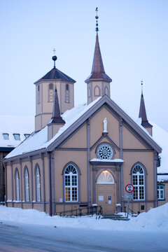 Church in winter