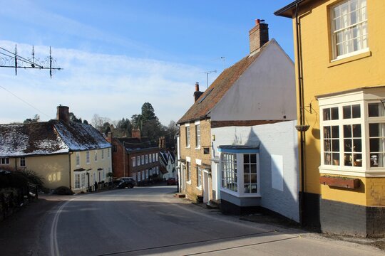 Church Hill, looking west, Finchingfield, Essex.