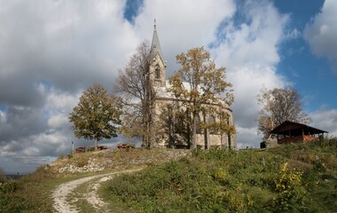 Church of Our Lady of Sorrows on Boží Hora near the town of Žulová in the Jeseník district
