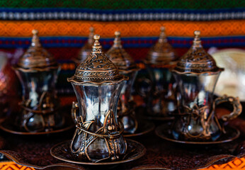 Fototapeta na wymiar turkish coffee pots