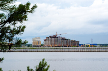 View of the River. Russia, Dubna 2017.