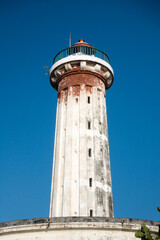 Historic derelict light house out of use in Pondicherry, Tamil Nadu, India