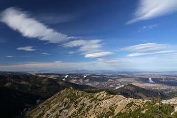 Landscape of Tatra Mountains in windy day, Poland