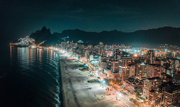 Ipanema and Leblon by night - Rio de Janeiro 