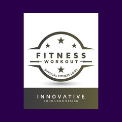 workout Physical Fitness logo design . Modern vector logo design template design.