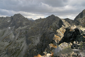 View from Koscielec peak, Tatra Mountains, Poland
