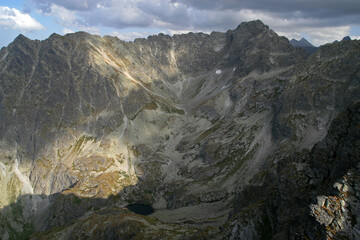 Fototapeta premium View from Koscielec peak, Tatra Mountains, Poland