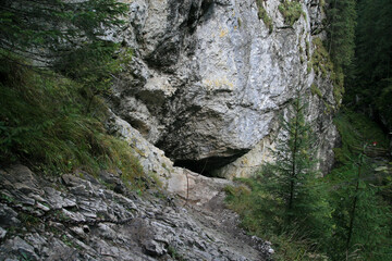 Smocza Jama - Dragon's Cave in Cracow Gorge, Koscieliska valley, Tatra Mountains, Poland