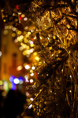 Christmas Tree and Decorations. Russia, Moscow 2020.