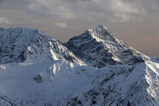 Krywan peak from Swinica peak, Tatra Mountains, Poland