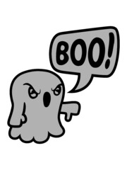 Sprechblase Boo Geist 