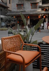 Chair on a terrace