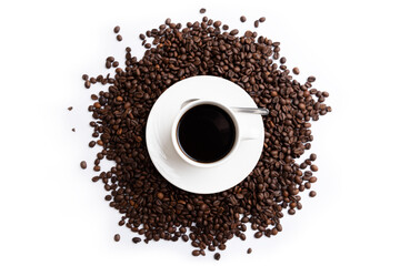 Coffee isolated on white background