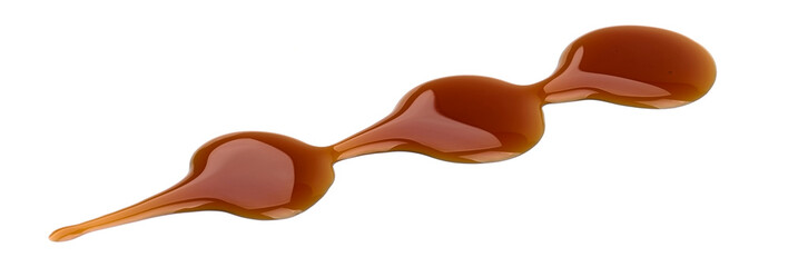 Syrup drops, isolated on white background. High resolution image