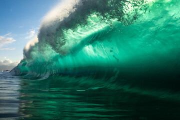 bright turquoise wave