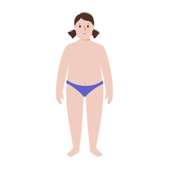 Fototapeta premium Obese girl concept