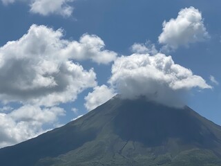 Cloudy Arenal Volcano Costa Rica