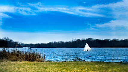 Boat on a lake