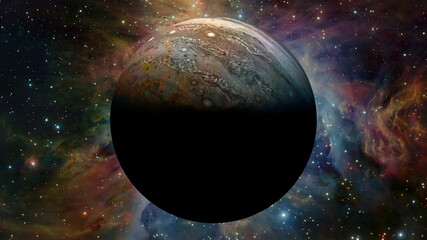 The Jupiter from space. Elements furnished by NASA. © Supernova