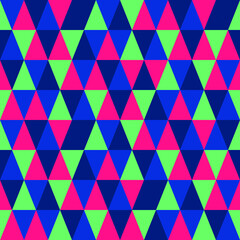 Seamless vector geometric pattern with a lot of little colorful triangles. Good print for wrapping paper, packaging design, wallpaper, ceramic tiles, and textile in minimalist modern style