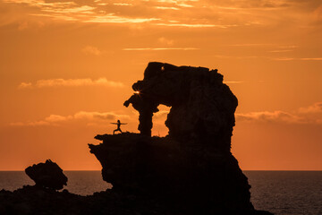 Spain, Menorca. Elephant Rock.
